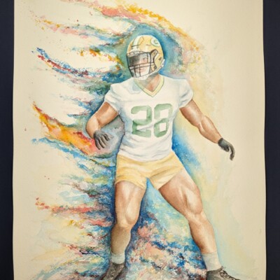 AJ Dillon (aka Quadzilla), running back on the Green Bay Packers