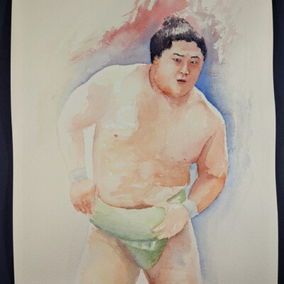 Wakatakakage in a cowboy pose