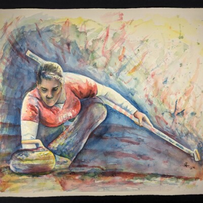 A curler for Team USA