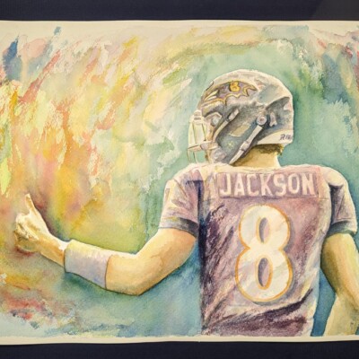 Lamar Jackson, quarterback on the Baltimore Ravens