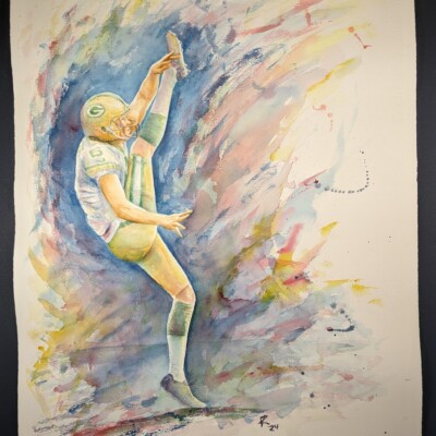 J.K. Scott, punter for the Green Bay Packers.