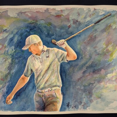 Professional golfer Jordan Spieth respectfully disagrees with this ball as well.