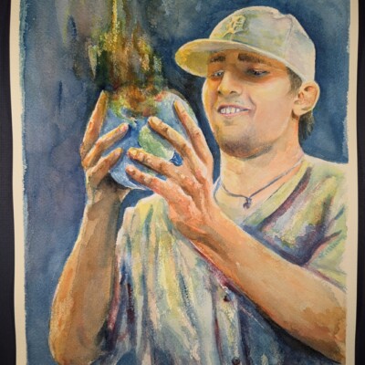 Nick Castellanos, depicted here early in his career with the Detroit Tigers, mentally prepares to hit a home run