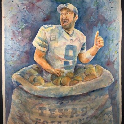Tony Romo of the Dallas Cowboys enjoying one of his favorite activities