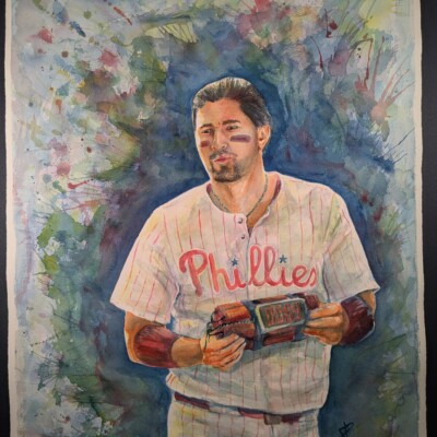 Nick Castellanos of the Philadelphia Phillies prepares to hit another home run