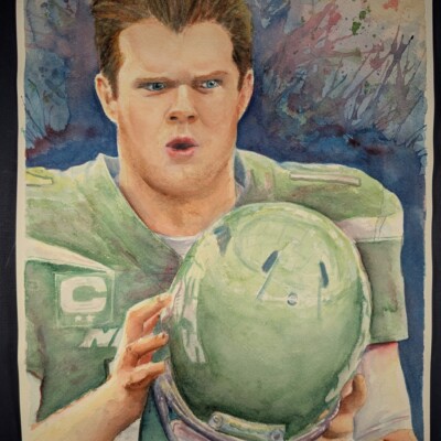 Sam Darnold of the New York Jets, suddenly realizing that it's 2025 already and he hasn't actually played for the Jets for years