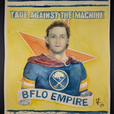 Tage Thompson leads some buffalos on parade